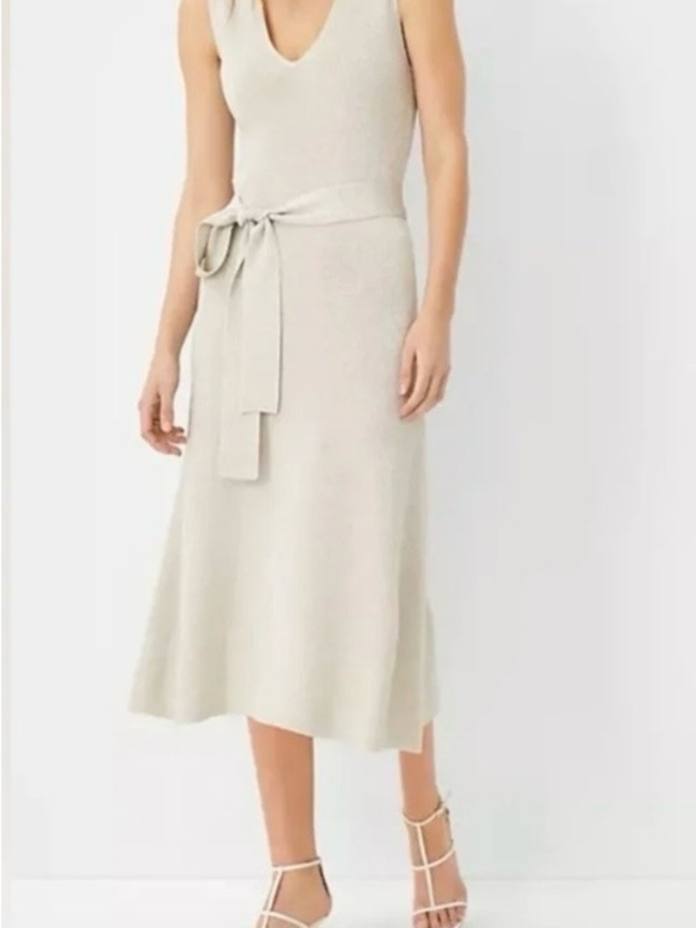 Ann Taylor XXSP Midi Dress with Self Tie